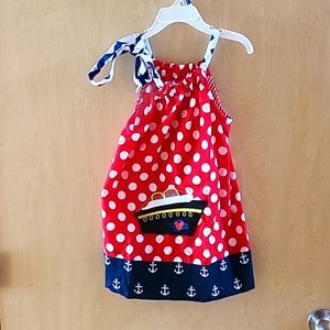 Applique Disney Cruise Pillowcase Dress